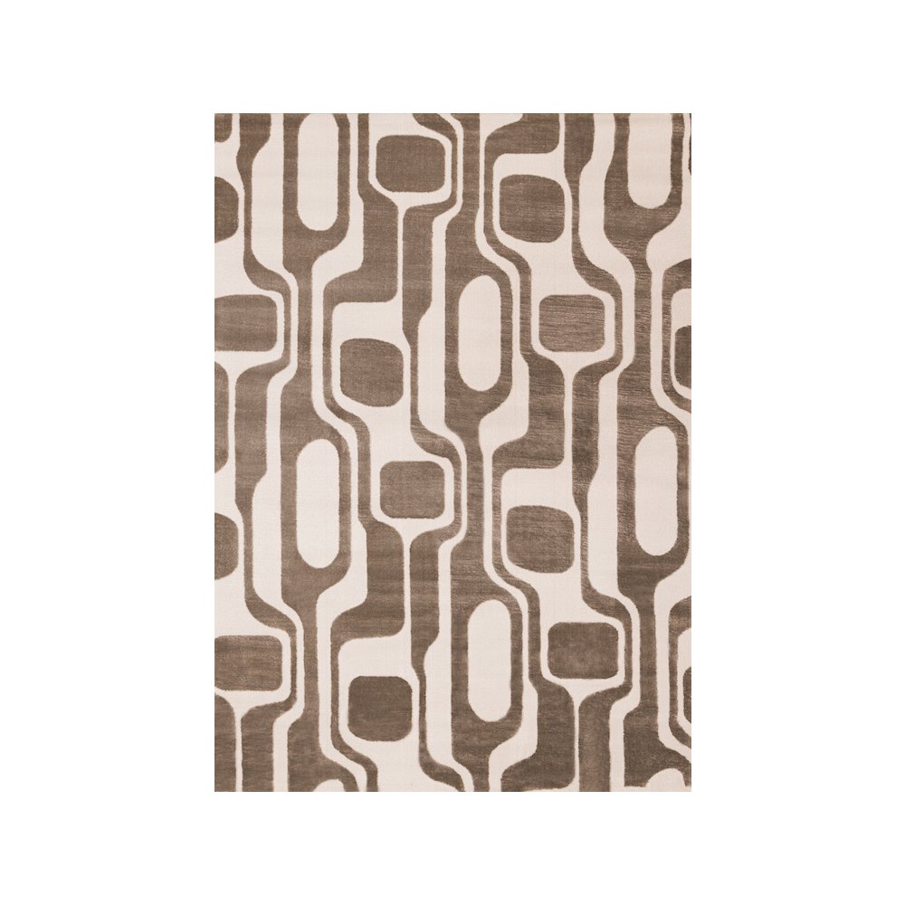 Logan Brown Cream Soft Abstract Modern Area Rug, 7'10" x 10'6". Picture 1