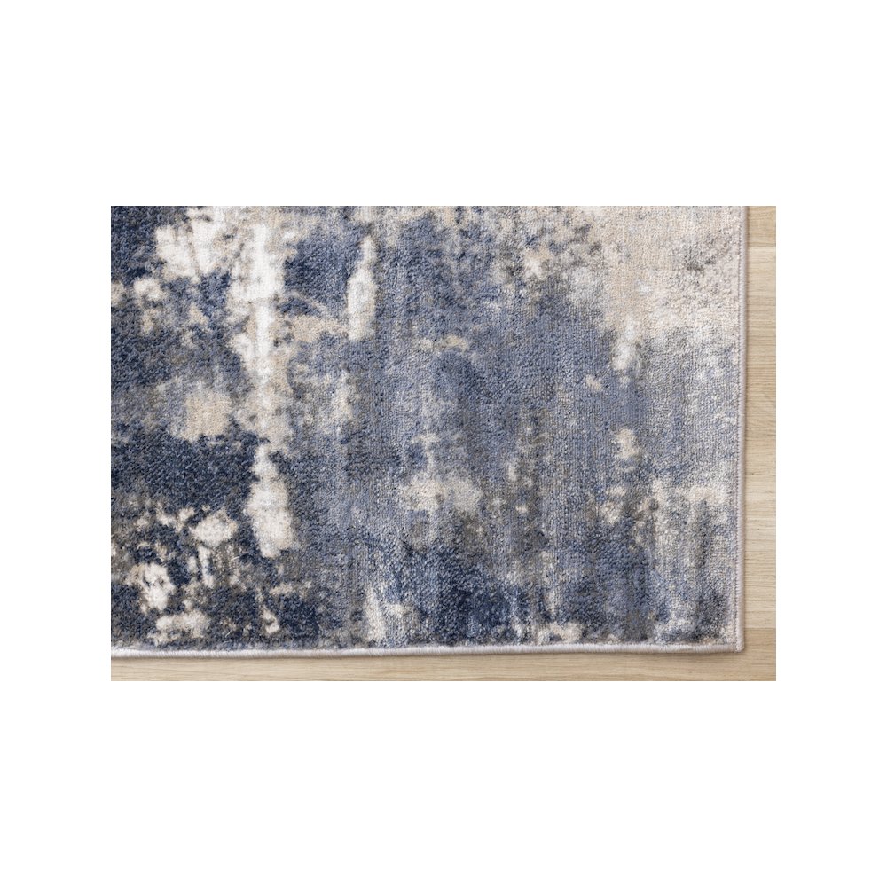 Logan Blue Beige Grey Soft Abstract Rug, 7'10" x 10'6". Picture 6