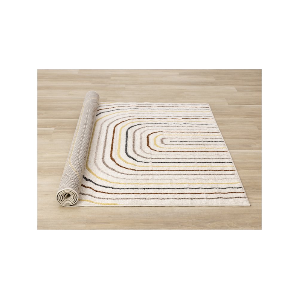 Maui Double Rainbow Multi-Colored Indoor Rug, 7'10'' x 10'6''. Picture 8