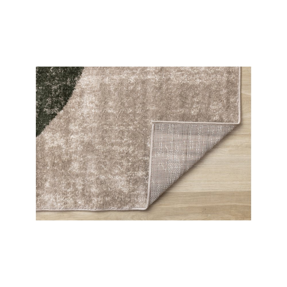 Maui Abstract Geometric Green Yellow Rug, 7'10" x 10'6". Picture 7