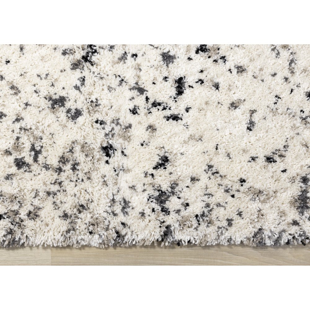 Madison Cream Taupe Grey Soft Speckeled Shag Rug, 7'10" x 10'10". Picture 7