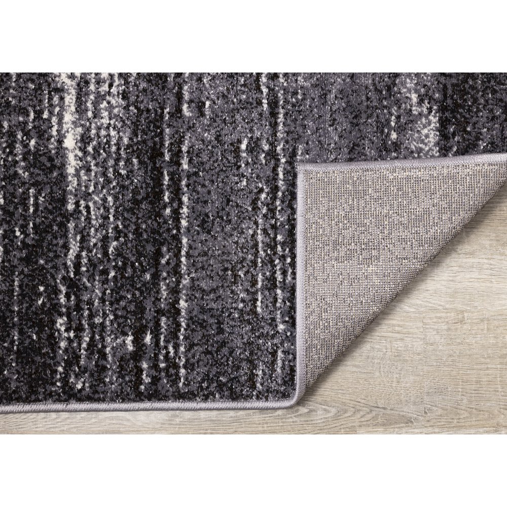 Distressed Lines Area Rug Cream and Grey, 7x10 Area Rug for Large Spaces. Picture 7
