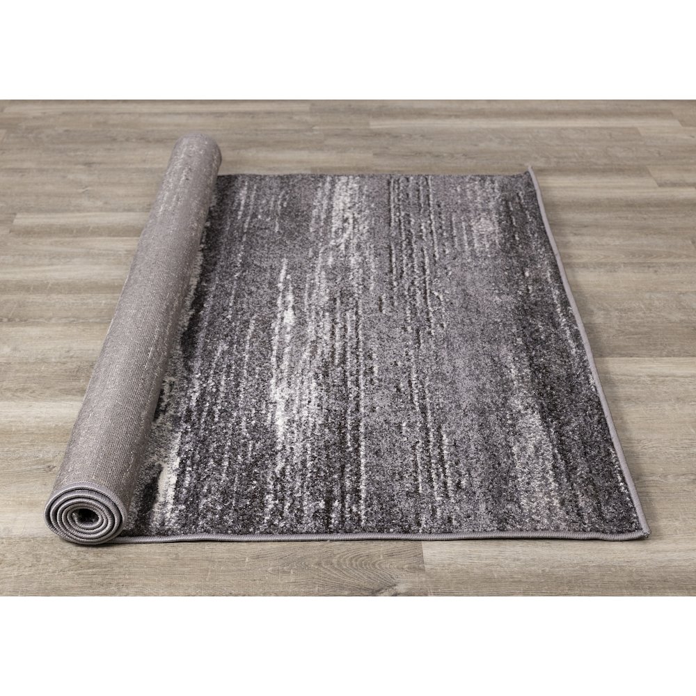 Distressed Lines Area Rug Cream and Grey, 7x10 Area Rug for Large Spaces. Picture 8