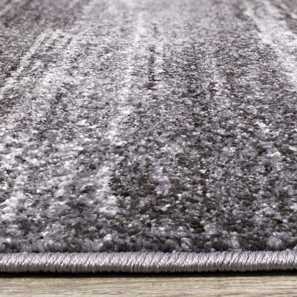 Distressed Lines Area Rug Cream and Grey, 7x10 Area Rug for Large Spaces. Picture 5
