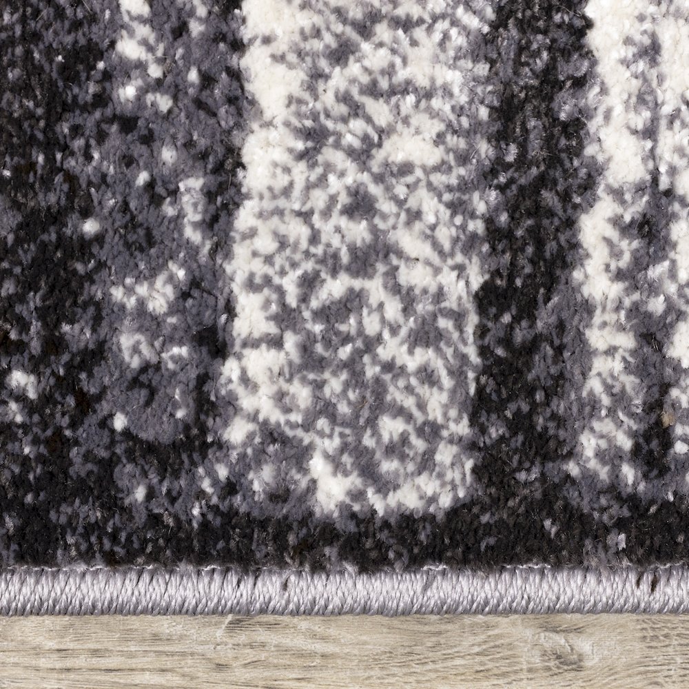 Distressed Lines Area Rug Cream and Grey, 7x10 Area Rug for Large Spaces. Picture 10