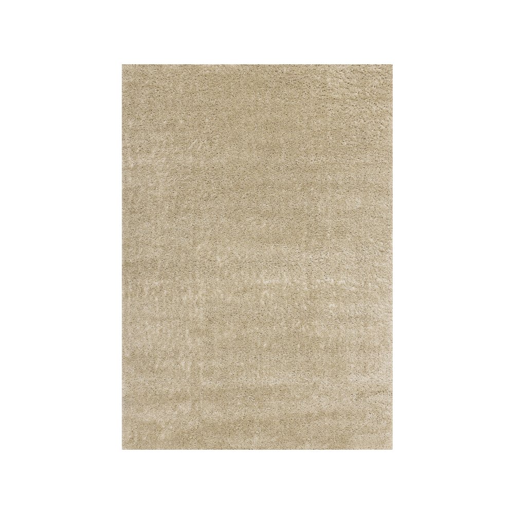 Palmer Soft Beige Neutral Shag Rug, 5'3" x 7'7". Picture 1