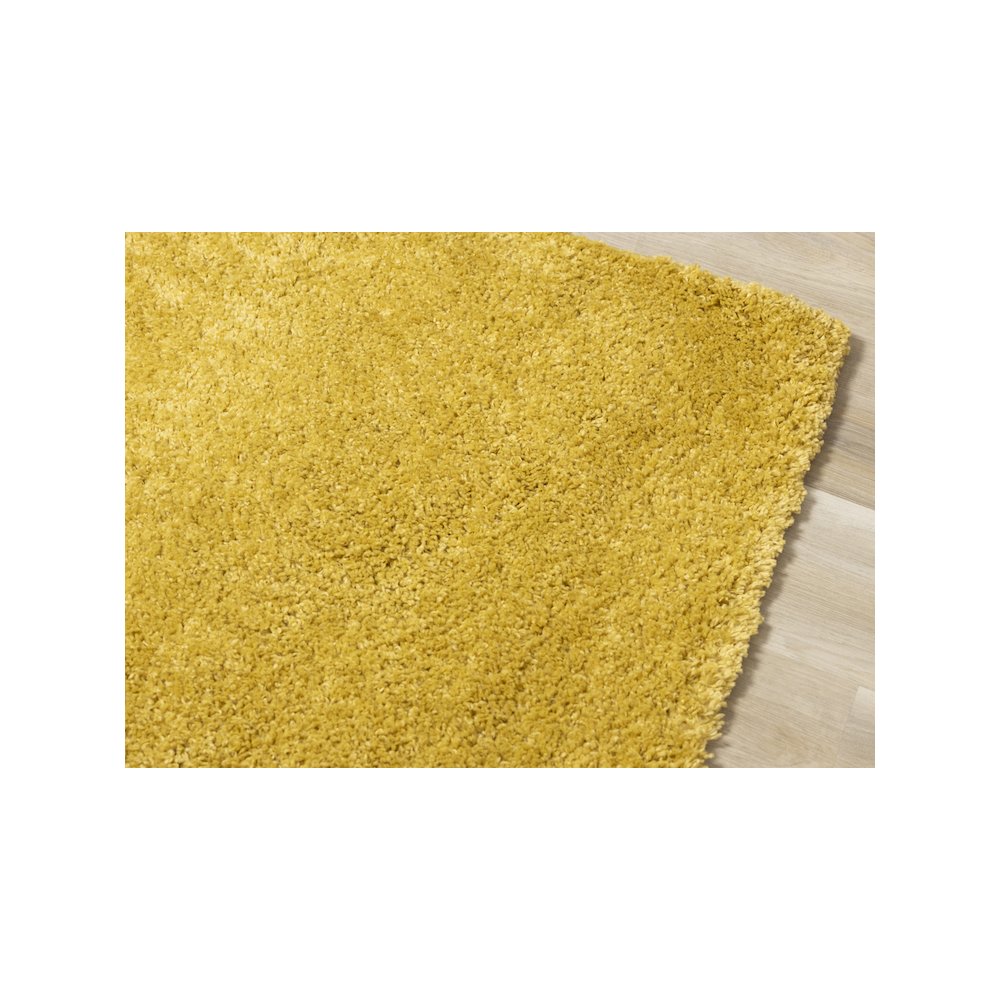 Palmer Soft Yellow Shag Rug. Picture 4