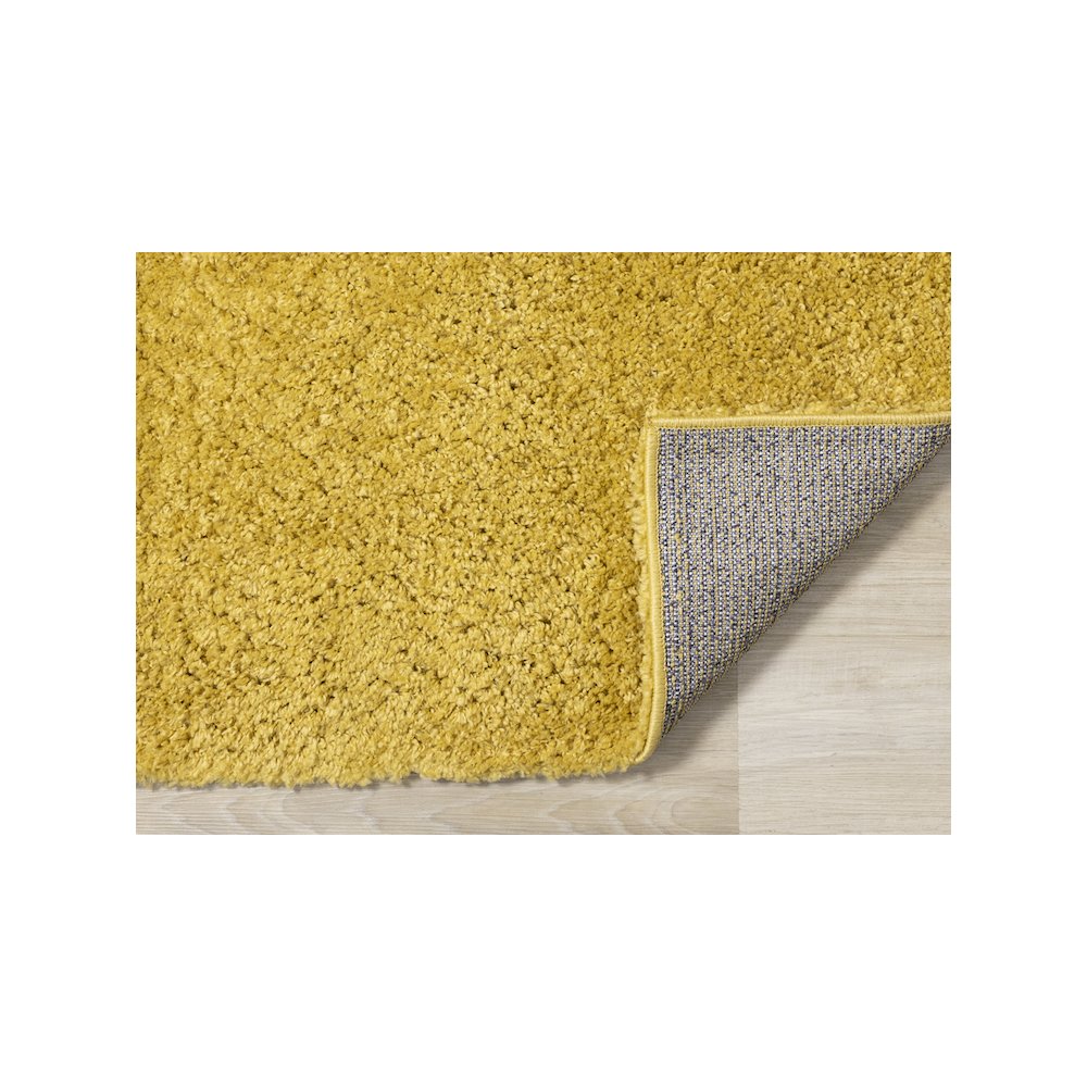 Palmer Soft Yellow Shag Rug. Picture 7