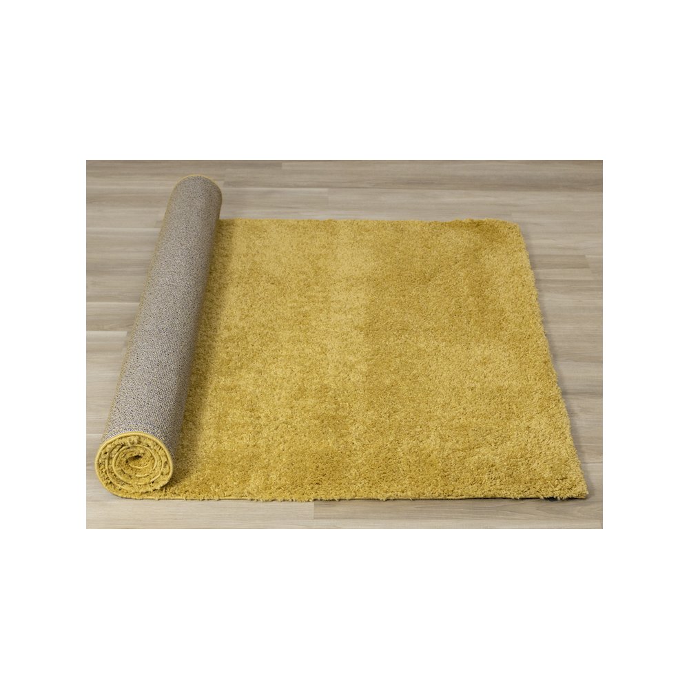 Palmer Soft Yellow Shag Rug. Picture 8