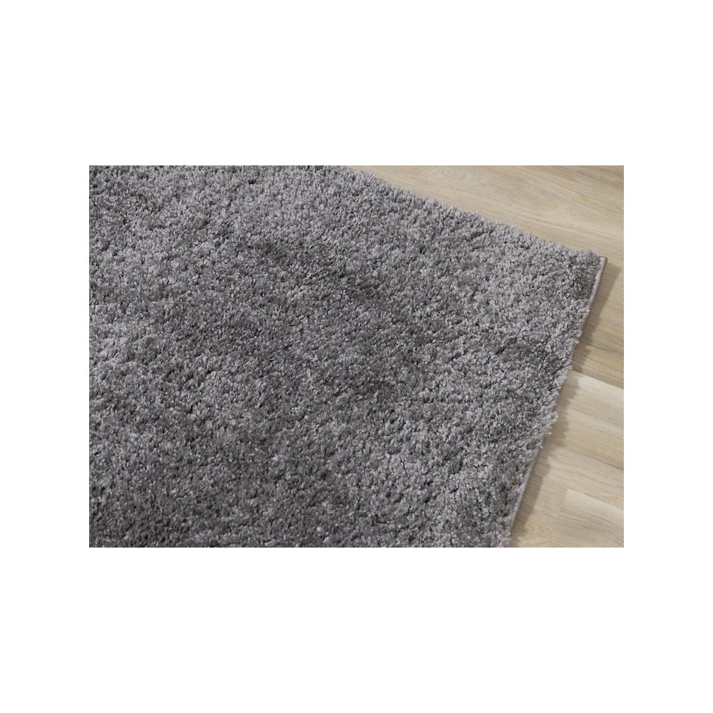 Palmer Soft Dark Grey Neutral Shag Rug, 5'3" x 7'7". Picture 4