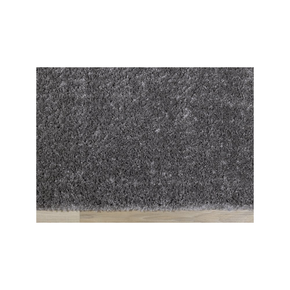 Palmer Soft Dark Grey Neutral Shag Rug, 5'3" x 7'7". Picture 9