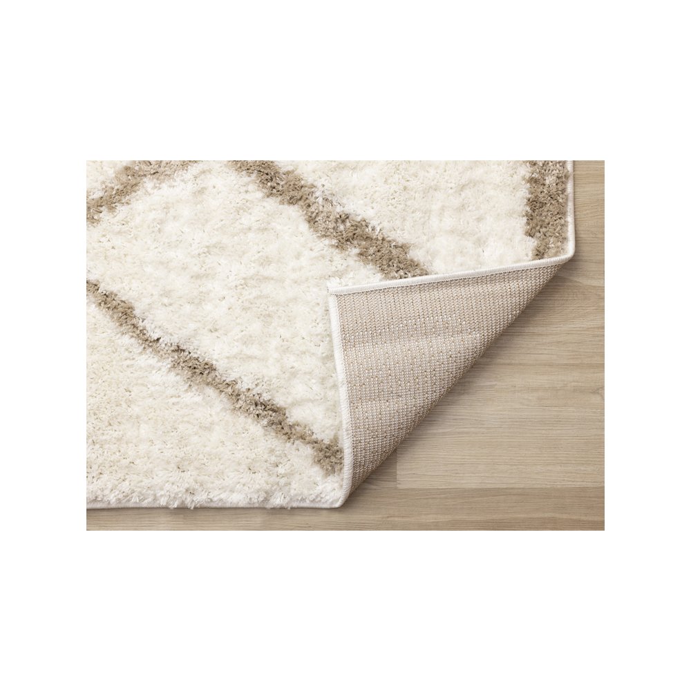 Palmer Soft Cream Beige Geometric Rug, 7'10" x 10'6". Picture 7