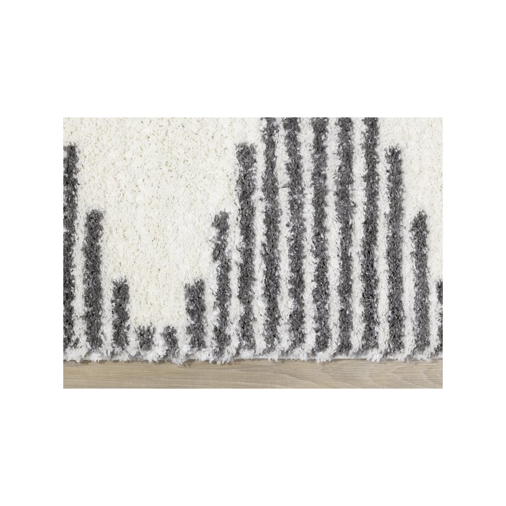 Palmer Cream Grey Soft Diamonds Area Rug, 7'10" x 10'6". Picture 9
