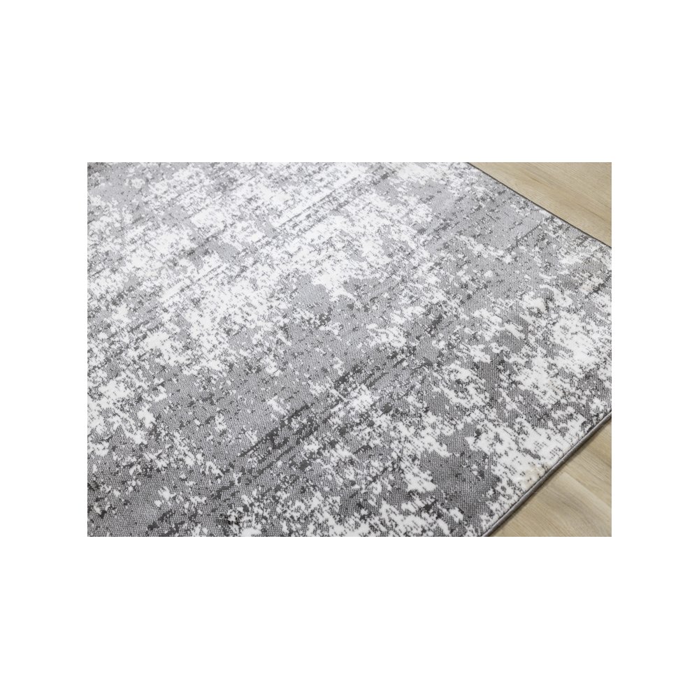 Gray Distressed Runner Rug, Washable 2x6 Accent for Hallways or Bedrooms. Picture 4