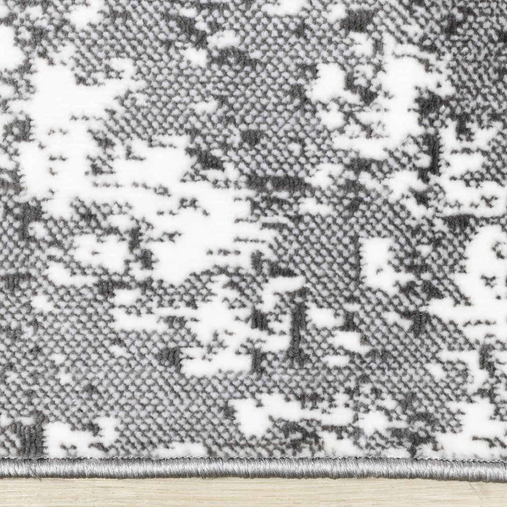 Gray Distressed Runner Rug, Washable 2x6 Accent for Hallways or Bedrooms. Picture 10