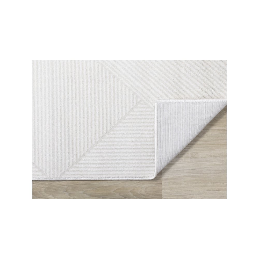 Holly Light Cream Diamond Block Pattern Soft Textured Area Rug, 7'10" x 10'6". Picture 7