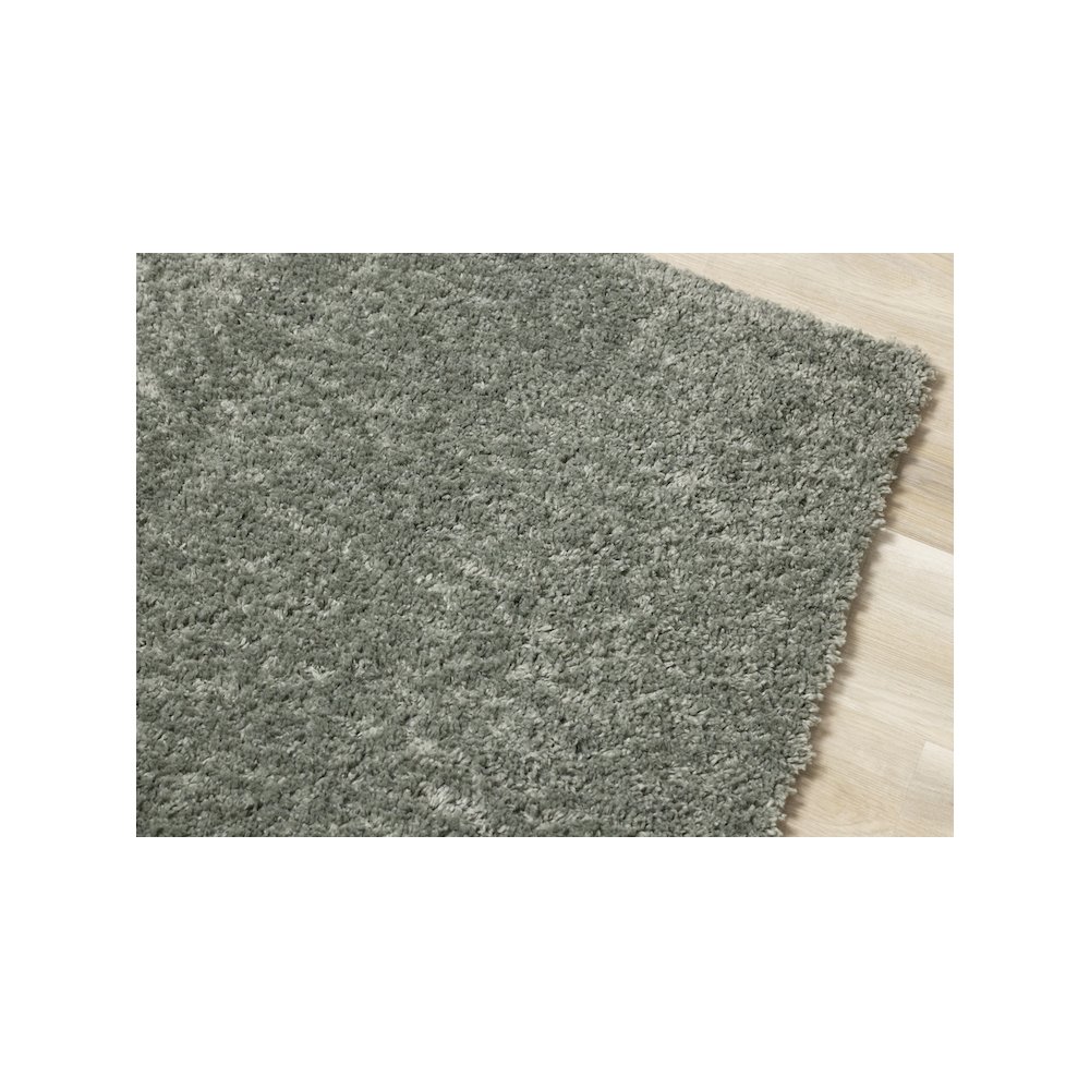 Palmer Soft Sage Green Shag Rug, 6'7" x 9'6". Picture 4