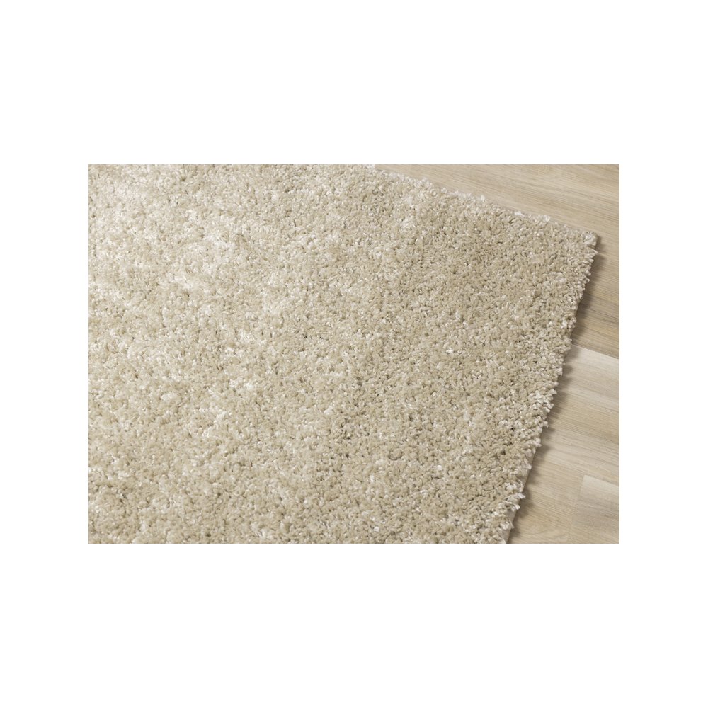 Palmer Soft Beige Neutral Shag Rug, 6'7" x 9'6". Picture 4