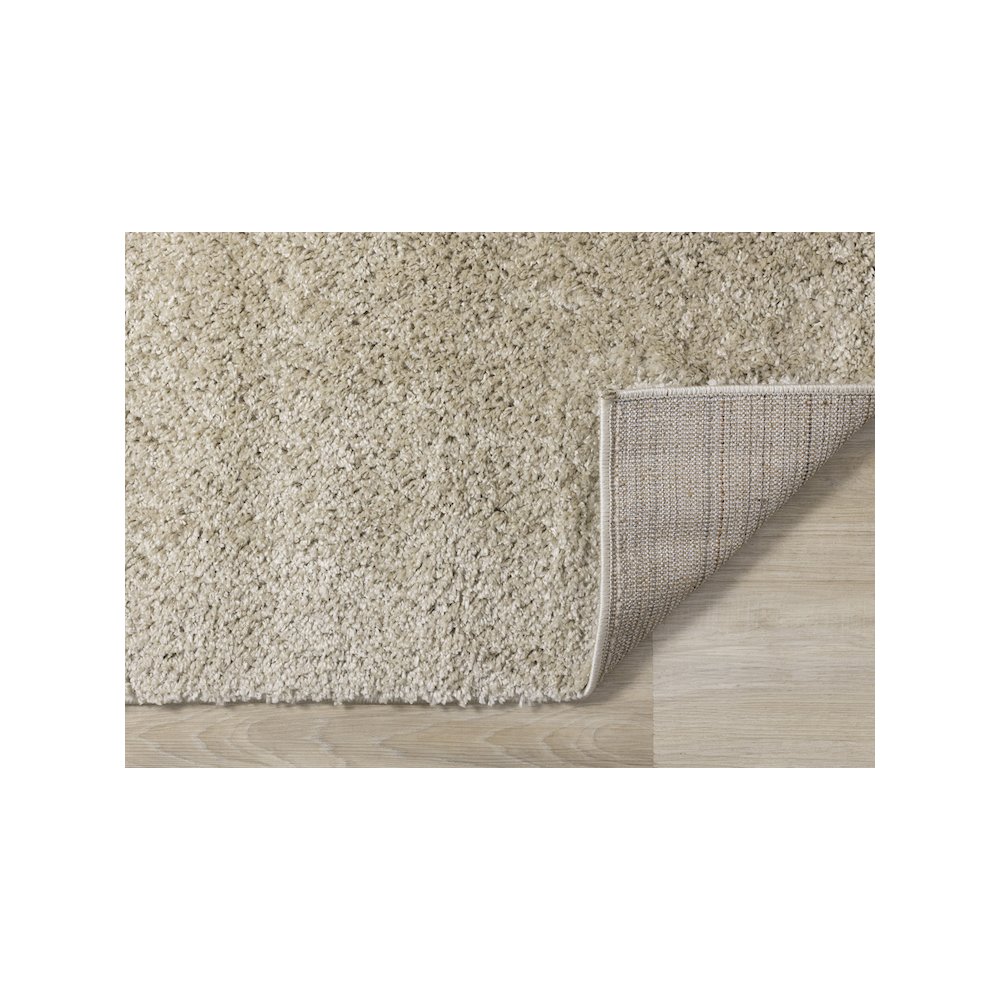 Palmer Soft Beige Neutral Shag Rug, 6'7" x 9'6". Picture 7