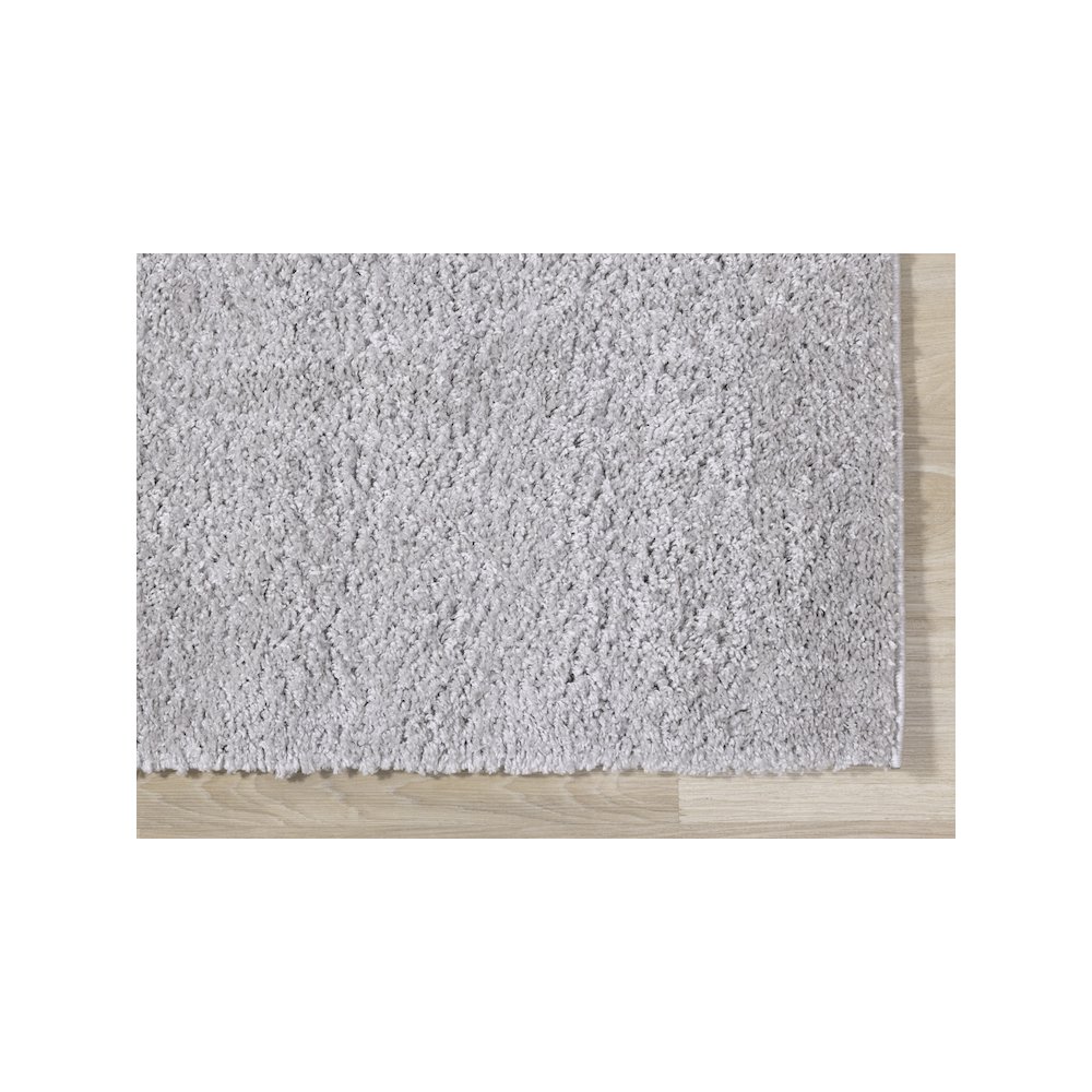 Palmer Soft Light Grey Neutral Shag Rug, 6'7" x 9'6". Picture 6
