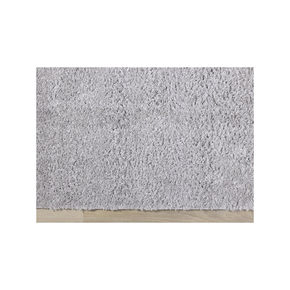 Palmer Soft Light Grey Neutral Shag Rug, 6'7" x 9'6". Picture 9