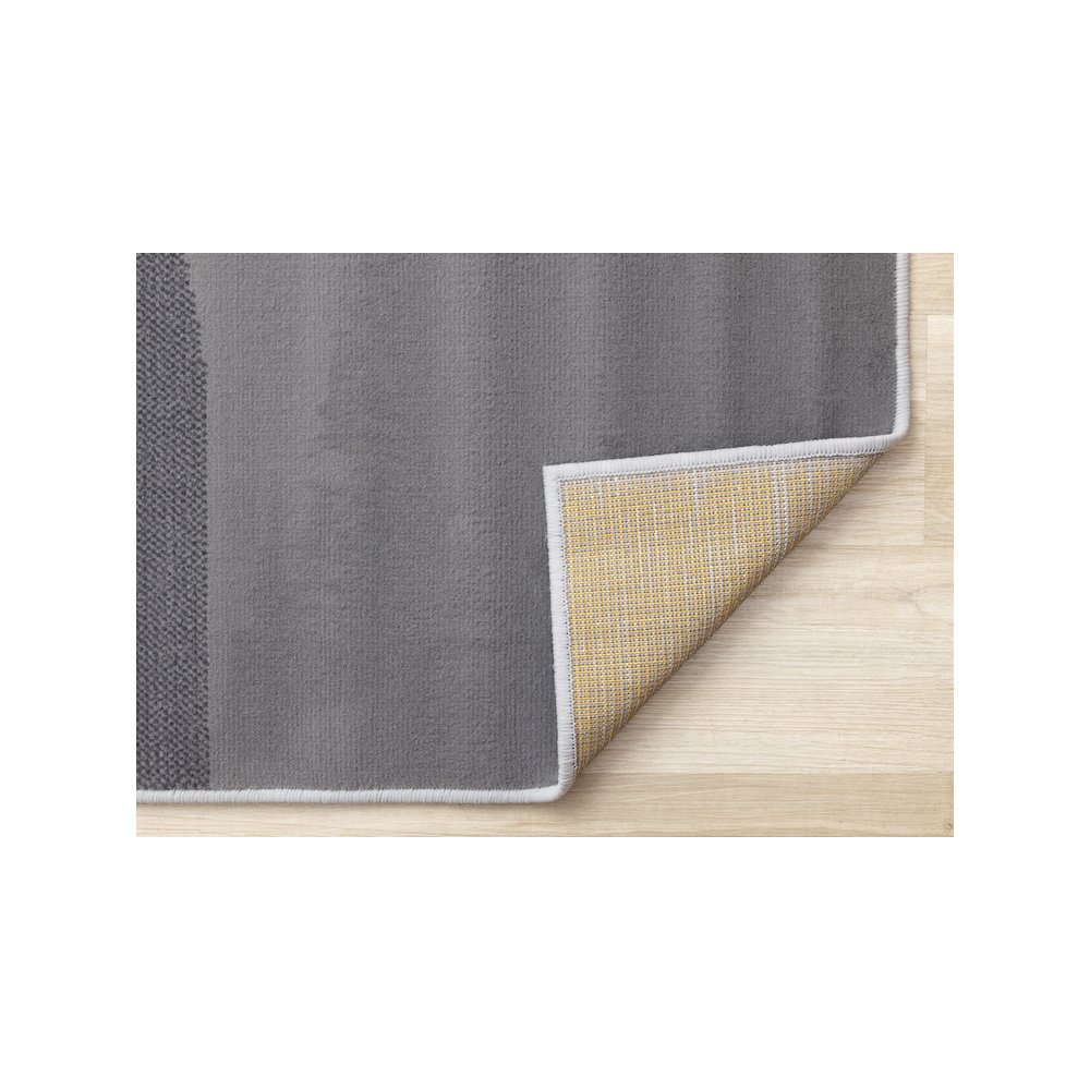 Modern Abstract Rug in Grey White, 7x10 Area Rug, Large Carpet for Living Room. Picture 7