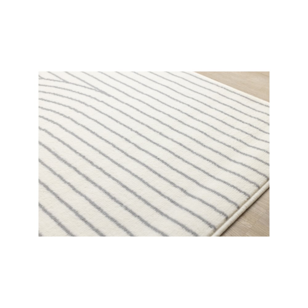 Modern Arches White Grey 7x10 Large Area Rug, Soft Carpet for Living Room. Picture 4