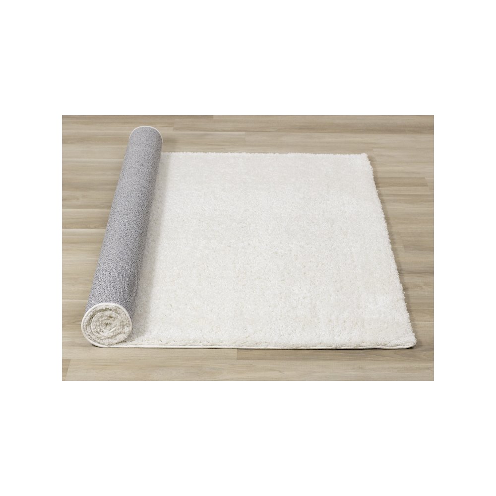Palmer Soft White Neutral Shag Rug, 7'10" x 10'6". Picture 8