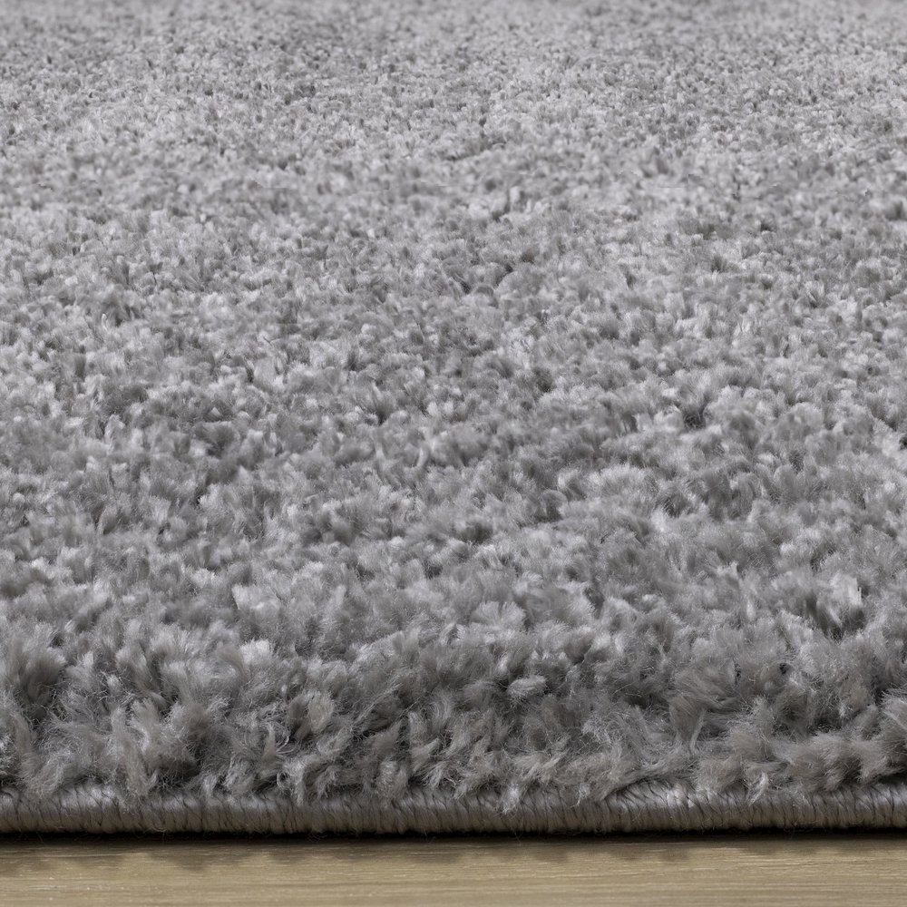 Palmer Soft Dark Grey Neutral Shag Rug, 7'10" x 10'6". Picture 5