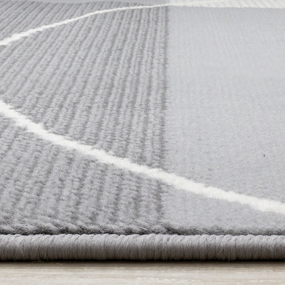 Modern Grey 2x4 Rug, Small Accent Runner for Bedroom, Kitchen, or Living Room. Picture 5