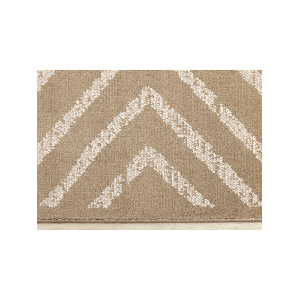 Brown and Cream 2x4 Rug, Modern Small Carpet for Living Room or Hallway. Picture 9