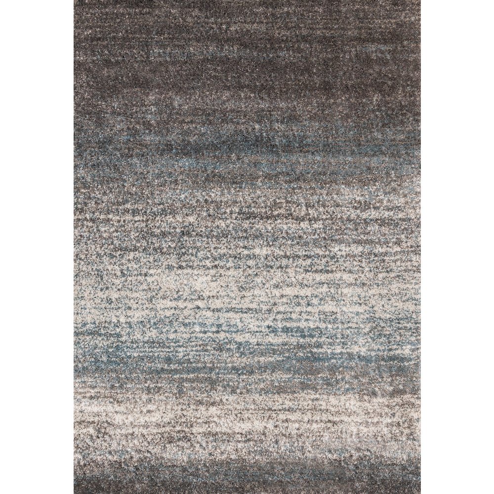 Madison Grey Blue White Modern Soft Shag Rug. Picture 1