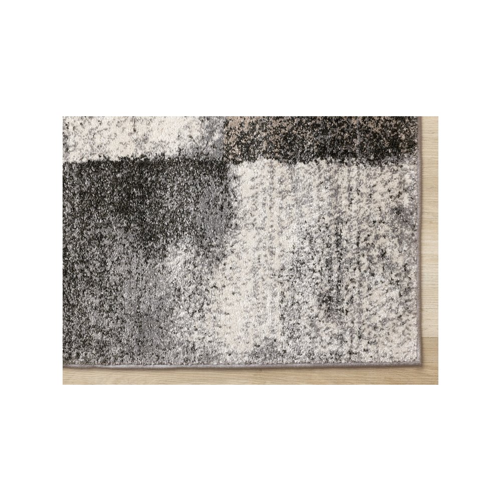 Shay Grey Brown Distressed Soft Pile Rug. Picture 6