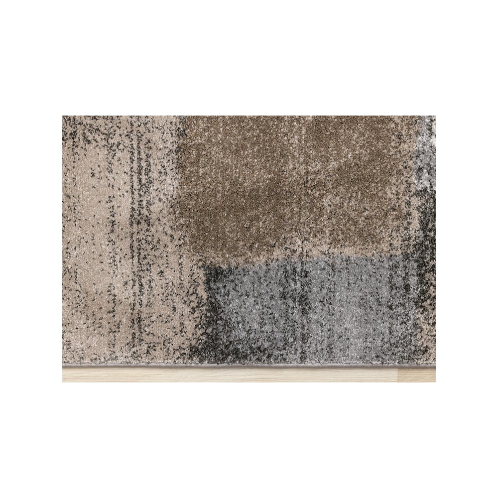 Shay Grey Brown Distressed Soft Pile Rug. Picture 9