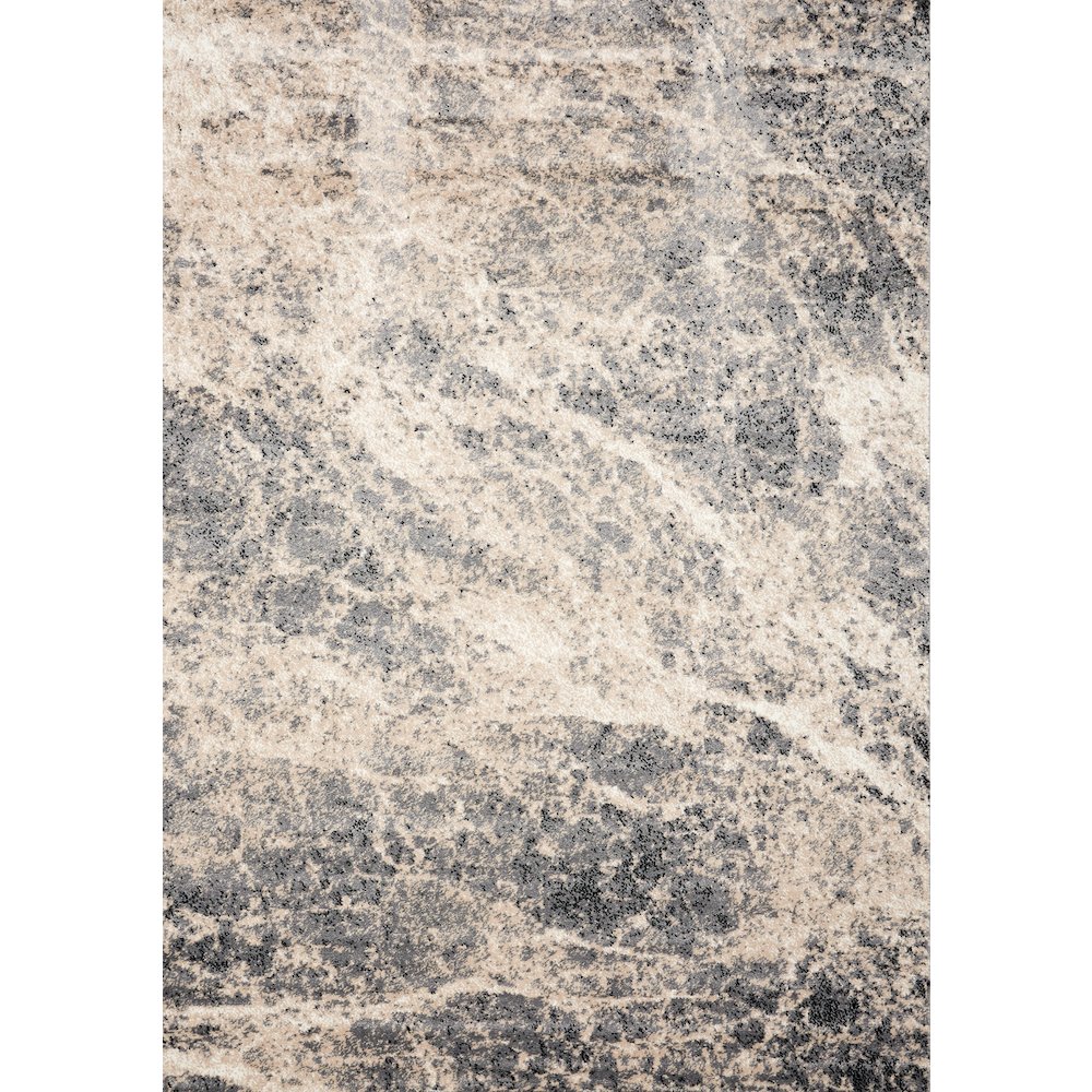 Claremont Cream Beige Distressed Area Rug, 5'3" x 7'7". Picture 1