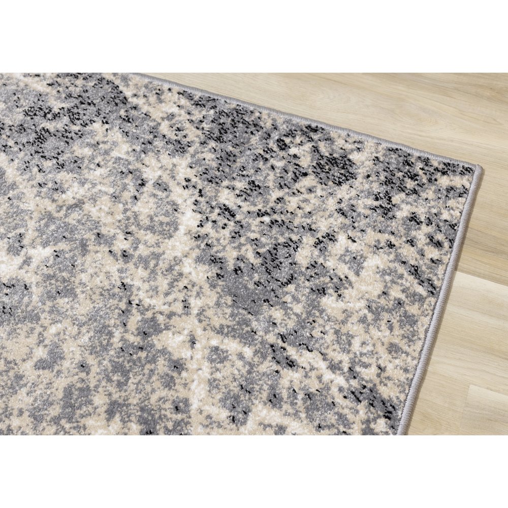 Claremont Cream Beige Distressed Area Rug, 5'3" x 7'7". Picture 4