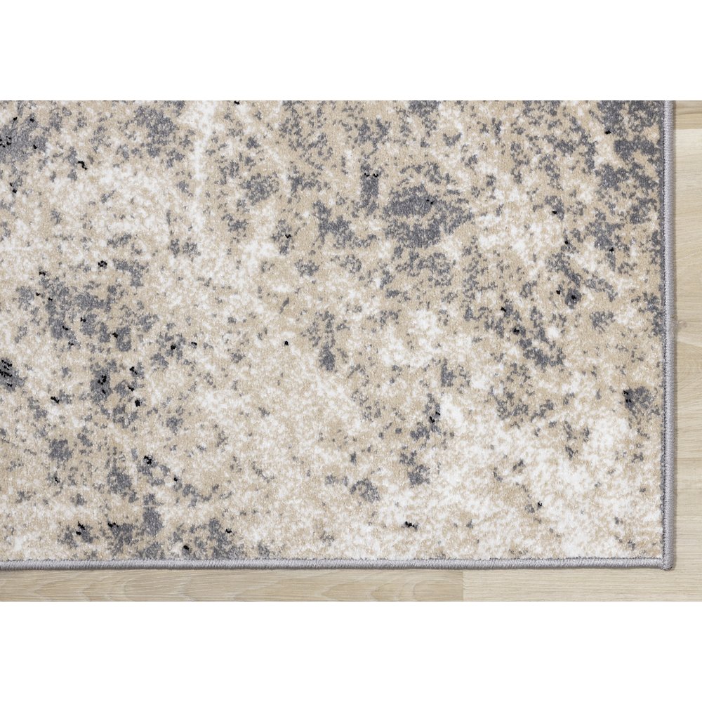 Claremont Cream Beige Distressed Area Rug, 5'3" x 7'7". Picture 6
