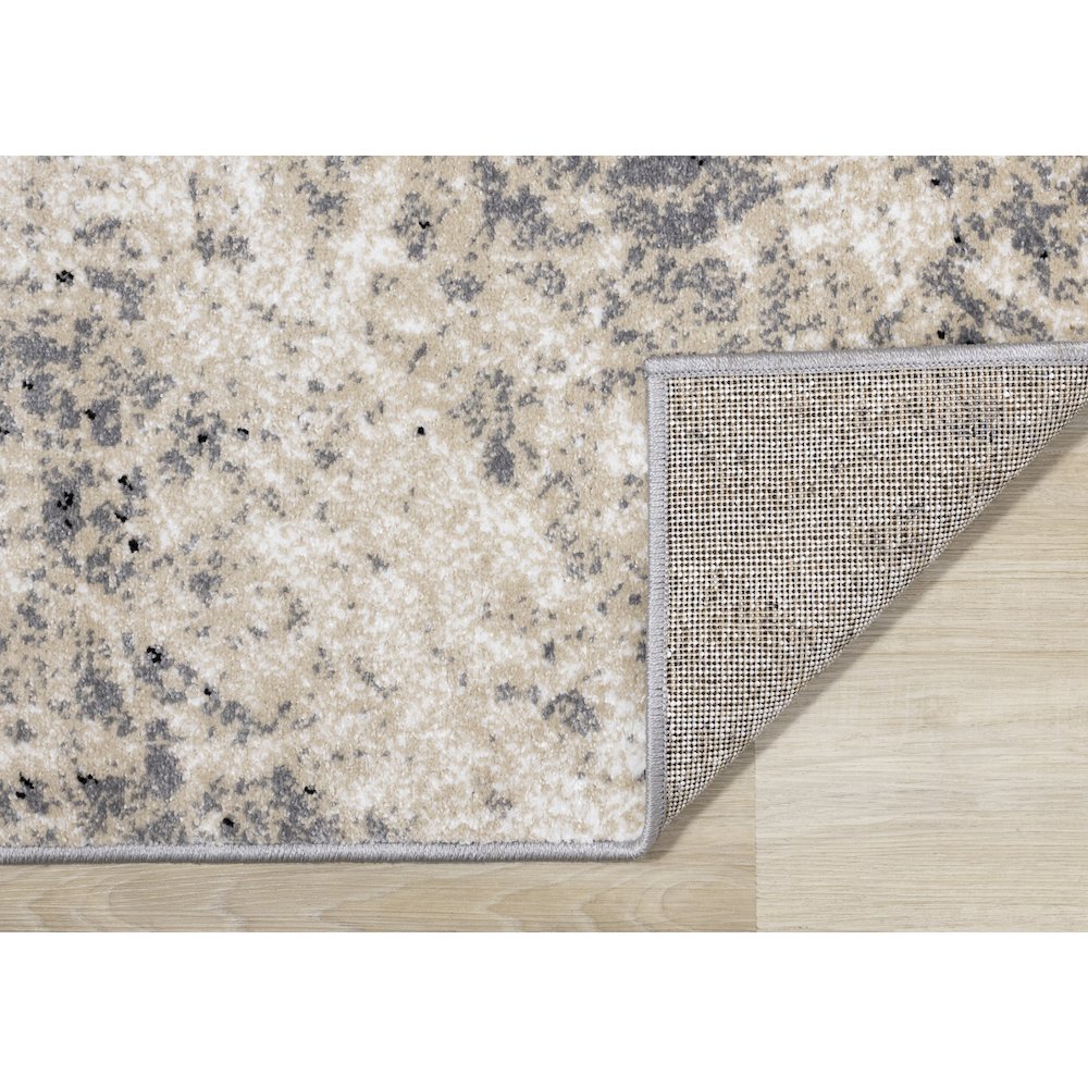 Claremont Cream Beige Distressed Area Rug, 5'3" x 7'7". Picture 7