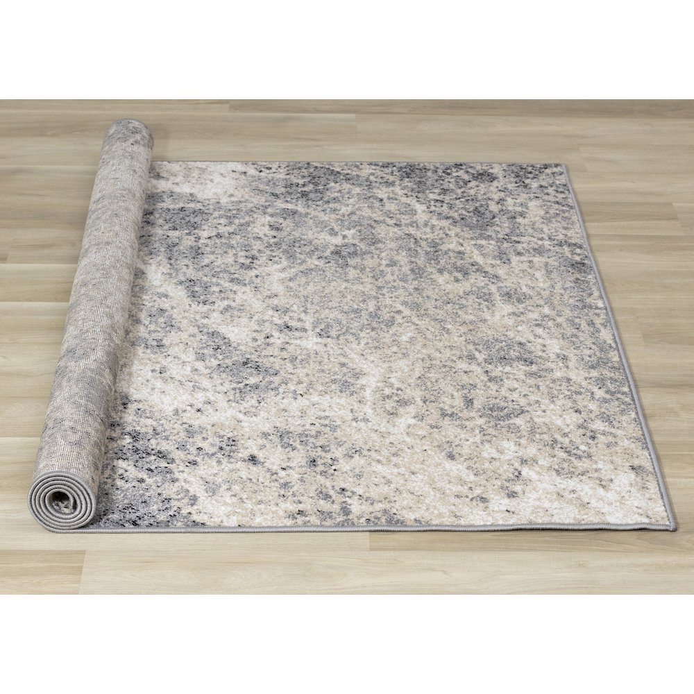 Claremont Cream Beige Distressed Area Rug, 5'3" x 7'7". Picture 8