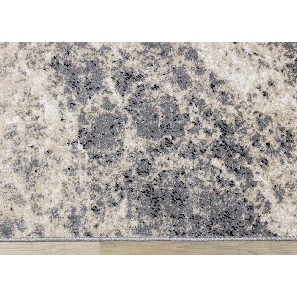 Claremont Cream Beige Distressed Area Rug, 5'3" x 7'7". Picture 9