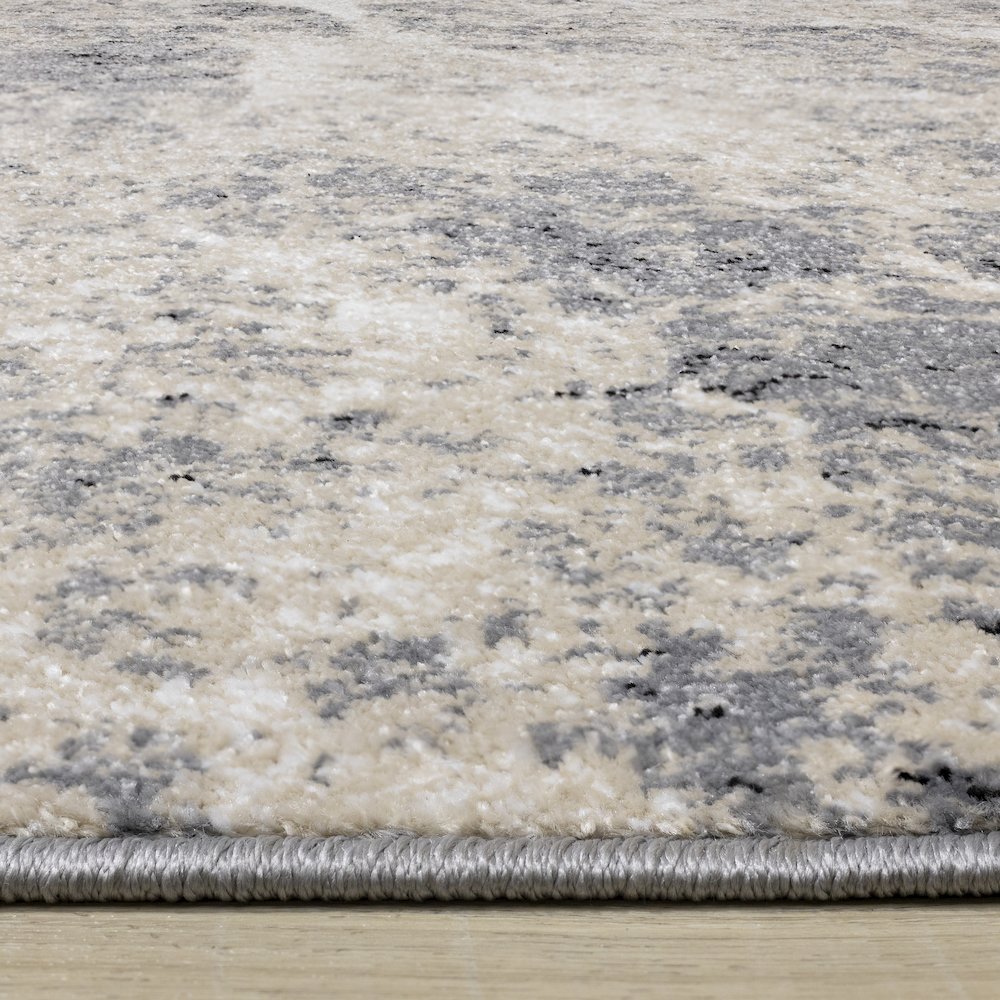 Claremont Cream Beige Distressed Area Rug, 5'3" x 7'7". Picture 5