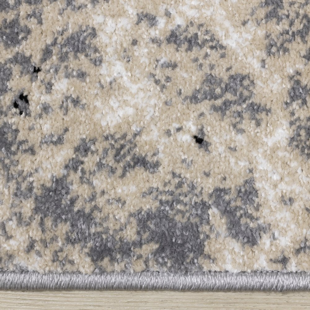 Claremont Cream Beige Distressed Area Rug, 5'3" x 7'7". Picture 10