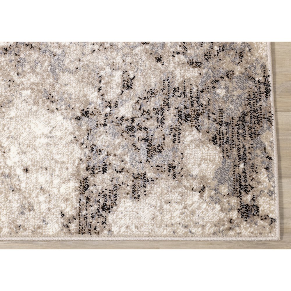 Claremont Beige Marble Patterned Area Rug, 5'3" x 7'7". Picture 6