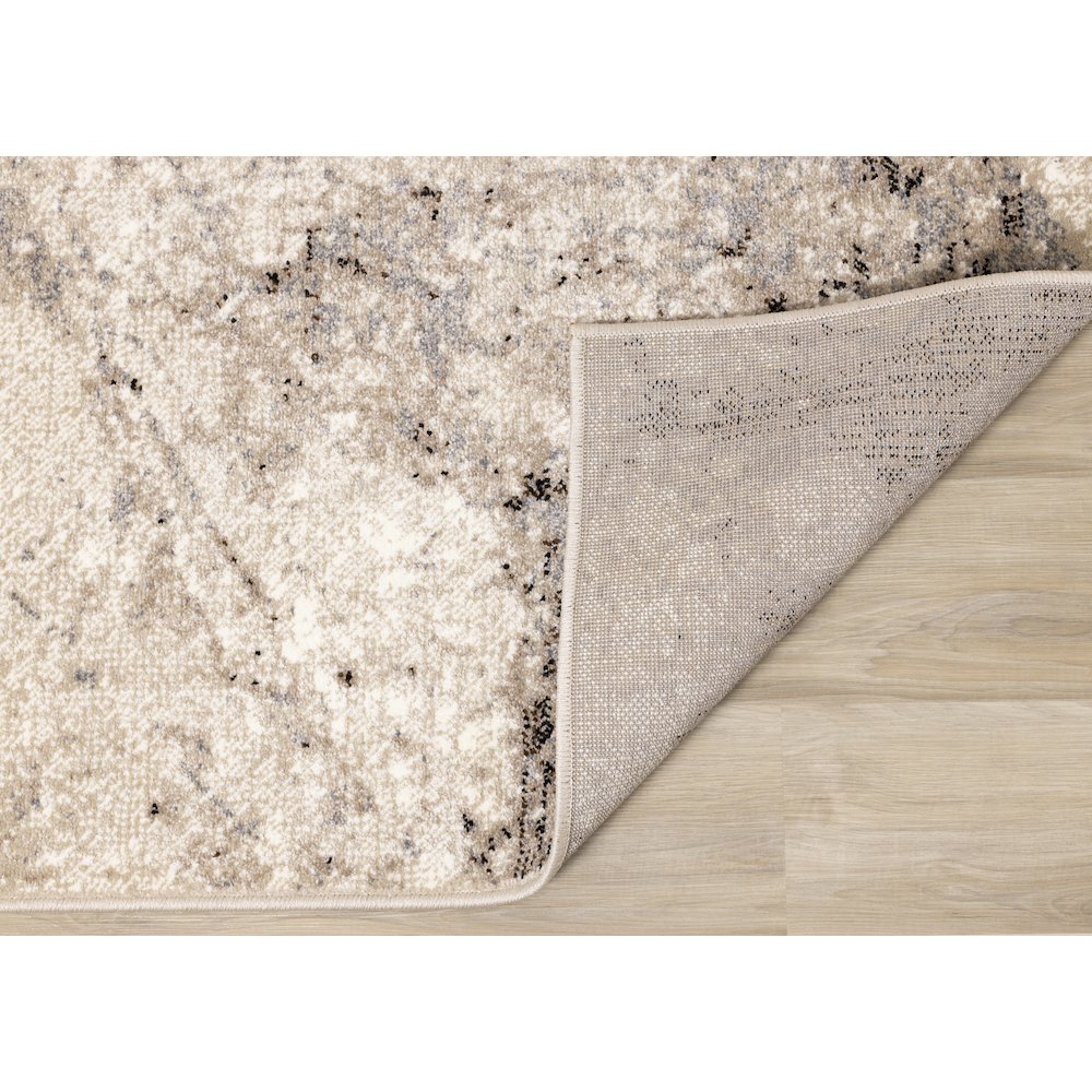 Claremont Beige Marble Patterned Area Rug, 5'3" x 7'7". Picture 7