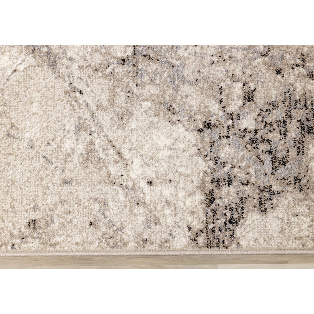 Claremont Beige Marble Patterned Area Rug, 5'3" x 7'7". Picture 9