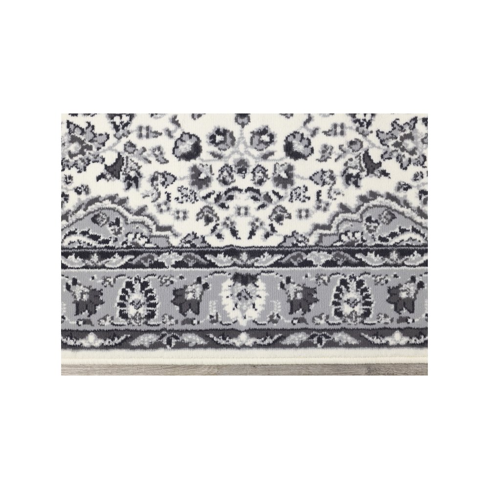 Functional Style Grey Traditional Area Rug, 4'7" x 6'7". Picture 9
