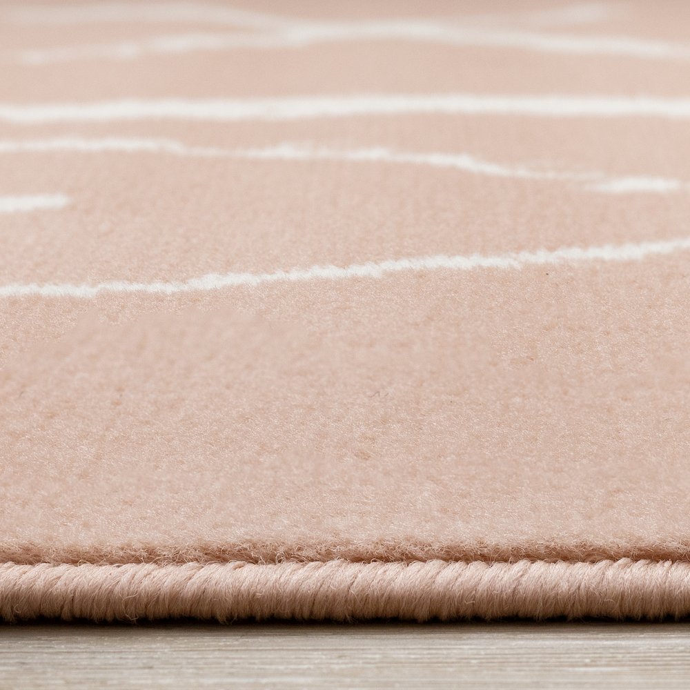 Functional Kids Pink Cream Playing Board Rug, 3'11" x 5'7". Picture 5