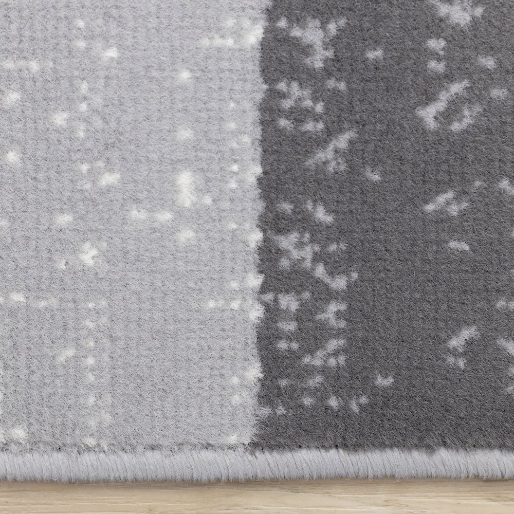 Functional Style Yellow Grey Geometric Blocks Rug, 4'7" x 6'7", 4'7" x 6'7". Picture 10