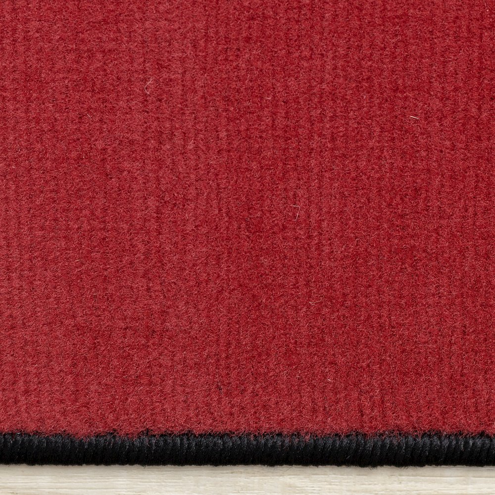 Modern 5x7 Rug, Geometric Rug for Living Room in Red Black White. Picture 10
