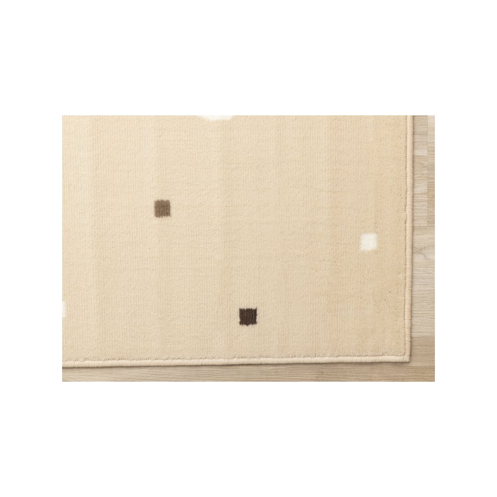 Functional Kids Beige Brown Swaggy Dog Area Rug, 3'11" x 5'7". Picture 6